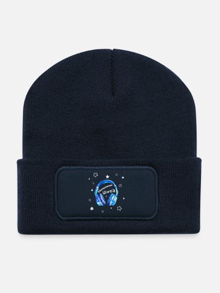 Christmas Rock - cooler Kopfhörer - Recycelte Patch Beanie - French Navy