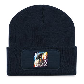 BMX  - Recycelte Patch Beanie - French Navy - Vorne