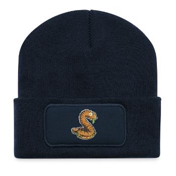The Snacking Snake - Recycled Patch Beanie - french navy - Front