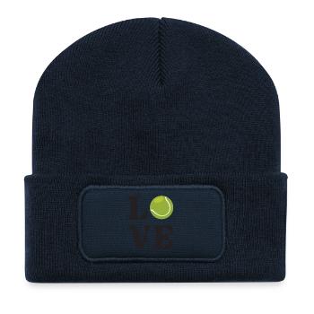 Tennis Lover - Recycled Patch Beanie - french navy - Front