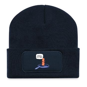 Humor Bacon Diet - Recycled Patch Beanie - french navy - Front