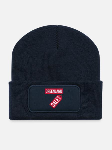 Grönland nicht zum Verkauf - Recycelte Patch Beanie - French Navy