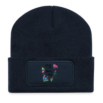 thank you - Recycled Patch Beanie - french navy - Front