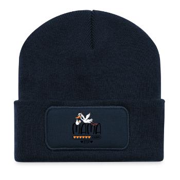 Chargement de Mama 2027 - Beanie recyclé à patch - bleu marine - Devant