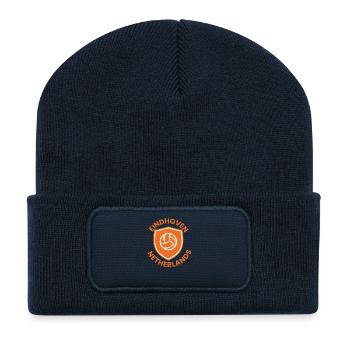 Eindhoven Volleysköld - Recycelte Patch Beanie - French Navy - Vorne