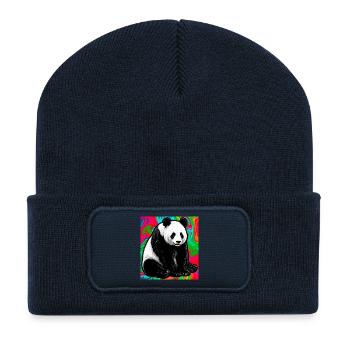 panda - Recycled Patch Beanie - french navy - Front