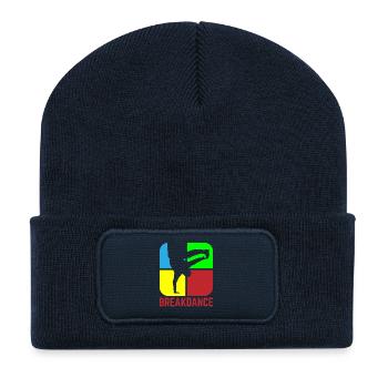 Breakdance - Recycelte Patch Beanie - French Navy - Vorne