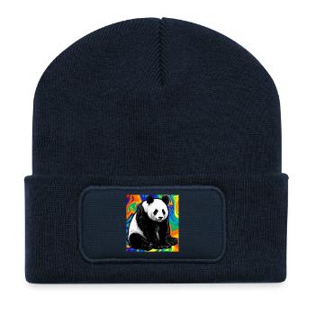 panda - Recycled Patch Beanie - french navy - Front