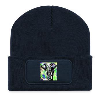Elefant - Recycelte Patch Beanie - French Navy - Vorne