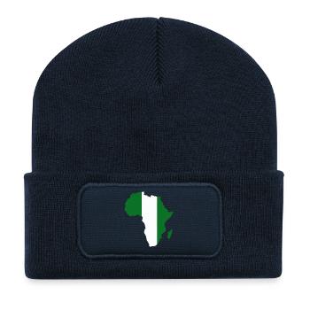 Drapeau du Niger Afrique - Beanie recyclé à patch - bleu marine - Devant