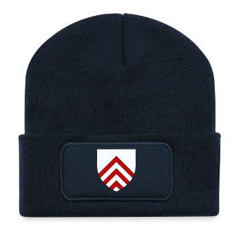 Wappen von Perche - Recycelte Patch Beanie - French Navy - Vorne