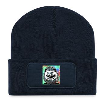 Igel - Recycelte Patch Beanie - French Navy - Vorne