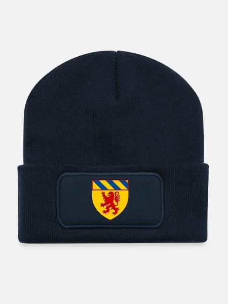 Coat of arms of Autun - Recycled Patch Beanie - french navy