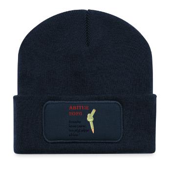 ABITUR_2026 - Recycelte Patch Beanie - French Navy - Vorne
