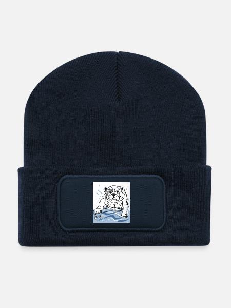 Bulldog - Recycled Patch Beanie - french navy