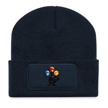 Moon Mage of the Three Moons - Recycled Patch Beanie - french navy - Front