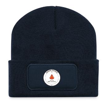 Couch Potato Laufclub Logo - Recycelte Patch Beanie - French Navy - Vorne
