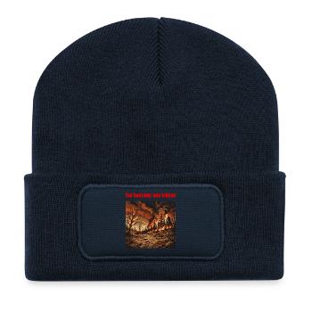 Ein Sommer wie früher – Klimawandel T-Shirt - Recycelte Patch Beanie - French Navy - Vorne