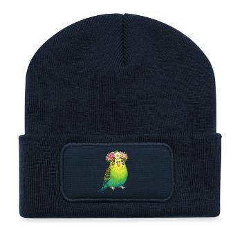 Budgerigar - Recycled Patch Beanie - french navy - Front