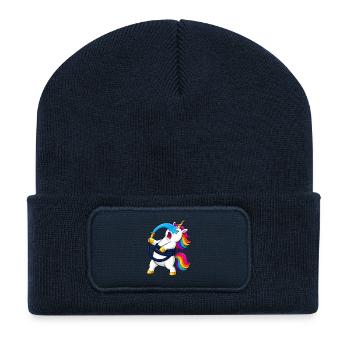 Unicorn Garden Hose Attack - Recycled Patch Beanie - french navy - Front