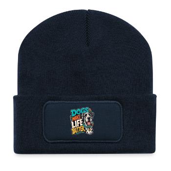Dogge - Recycelte Patch Beanie - French Navy - Vorne