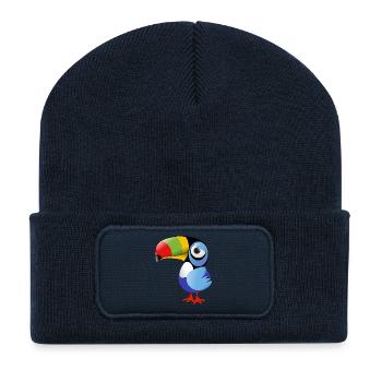 Tukan - Recycelte Patch Beanie - French Navy - Vorne