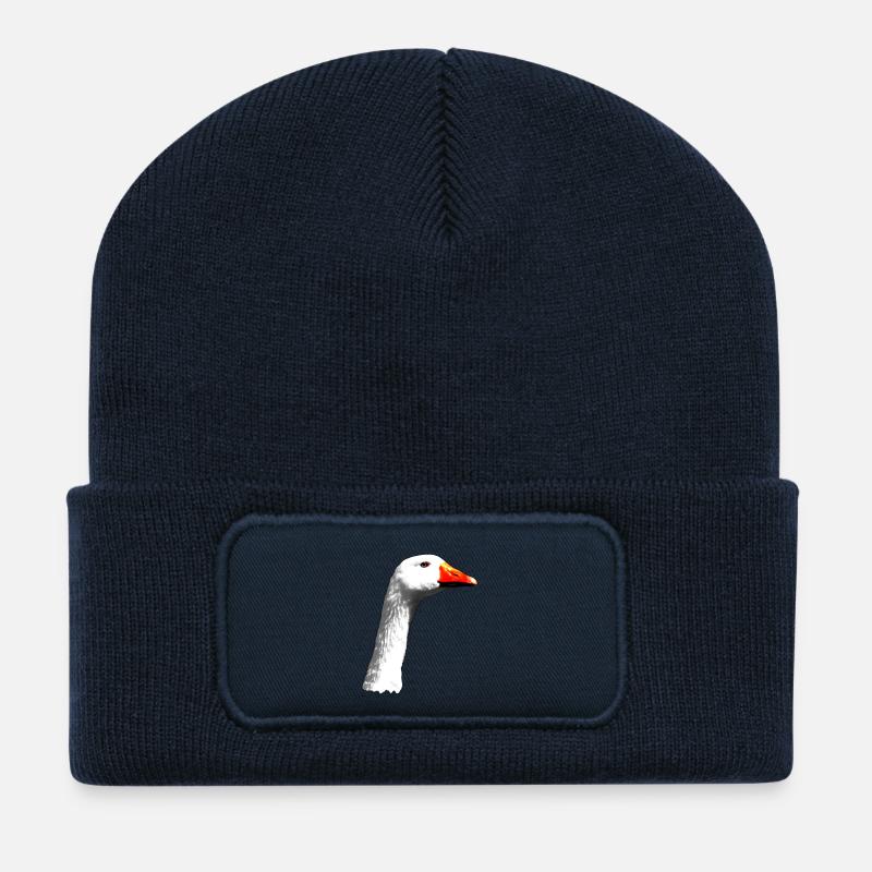 Gans - Recycelte Patch Beanie - French Navy