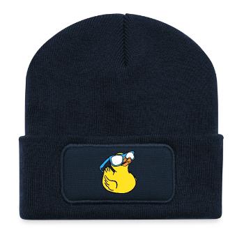 duck - Recycelte Patch Beanie - French Navy - Vorne