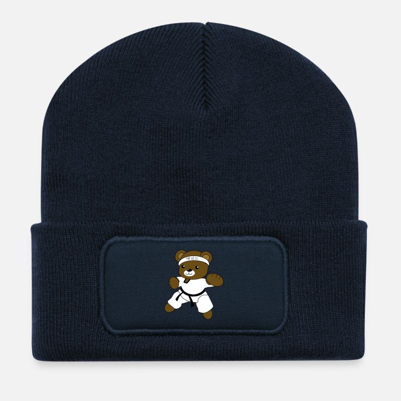 Tae kwon do - Recycelte Patch Beanie - French Navy
