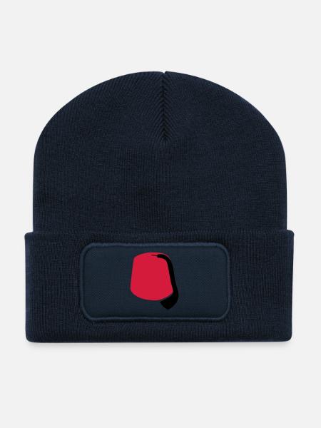 Fez - Recycled Patch Beanie - french navy