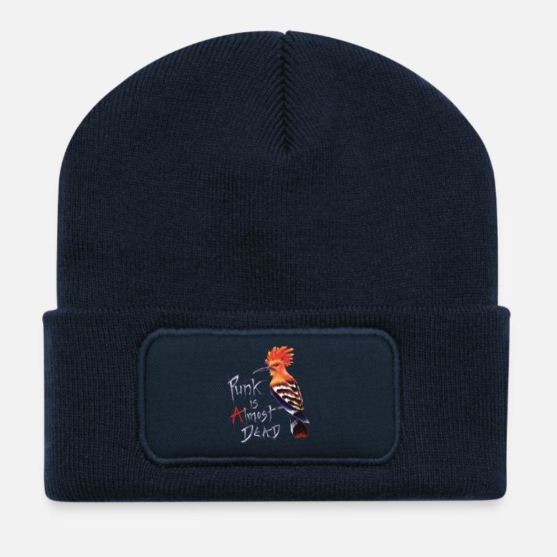 Punk - spreadmusic2015 - Beanie recyclé à patch - bleu marine