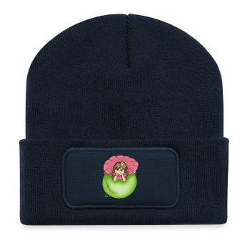 Prinzessin auf der Erbse - Recycelte Patch Beanie - French Navy - Vorne