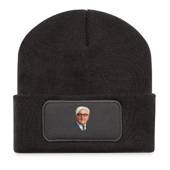 Frank-Walter Steinmeier - Beanie recyclé à patch - charbon - Devant