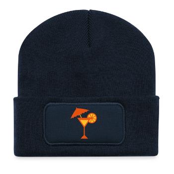 cocktail with an umbrella - Recycled Patch Beanie - french navy - Front