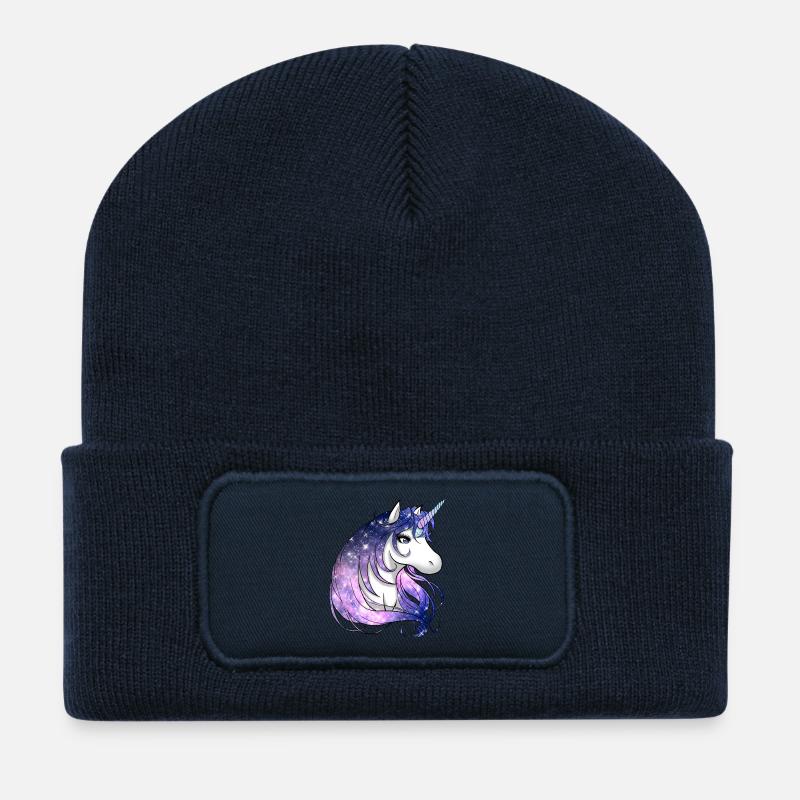 Einhorn - Recycelte Patch Beanie - French Navy