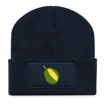 guanabana jackfruit jackfrucht veggie gemuese frui - Recycelte Patch Beanie - French Navy - Vorne