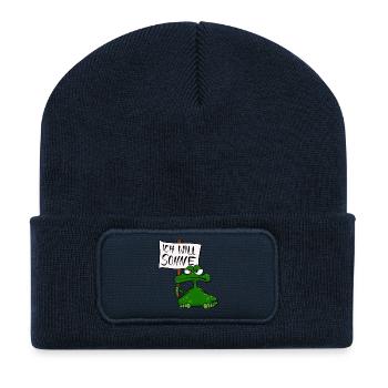 Sonnenfrosch - Recycelte Patch Beanie - French Navy - Vorne
