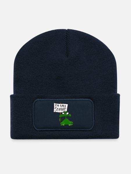 Sonnenfrosch - Recycelte Patch Beanie - French Navy