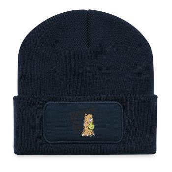 Can I keep him? - Recycelte Patch Beanie - French Navy - Vorne