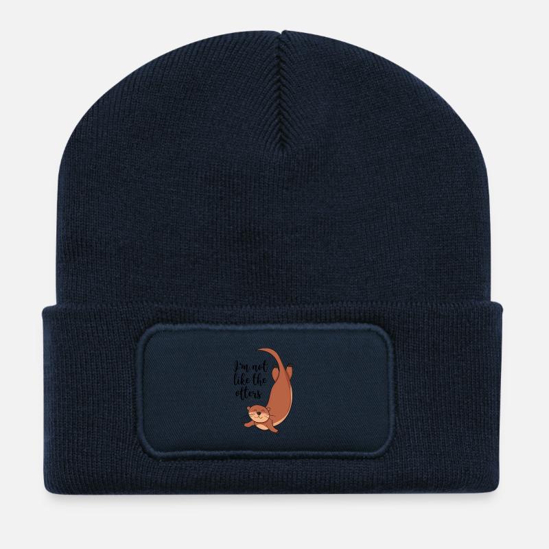 Otter - Recycelte Patch Beanie - French Navy
