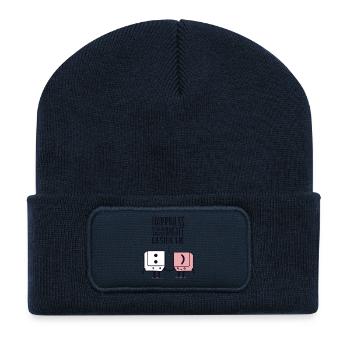 Valentinstag Happy Valentine Geschenk Liebe - Recycelte Patch Beanie - French Navy - Vorne