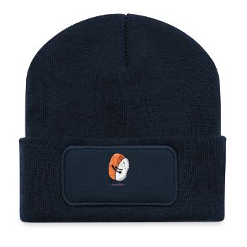 Sushi Reis Geschenk Geburtstag lustig Liebe - Recycelte Patch Beanie - French Navy - Vorne