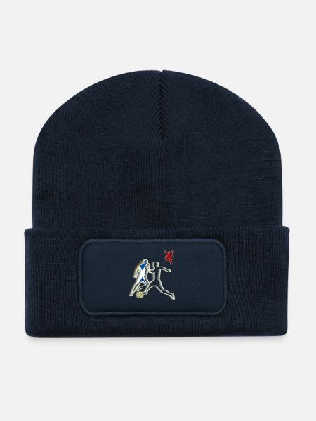 scotland football soccer player - Recycled Patch Beanie - french navy