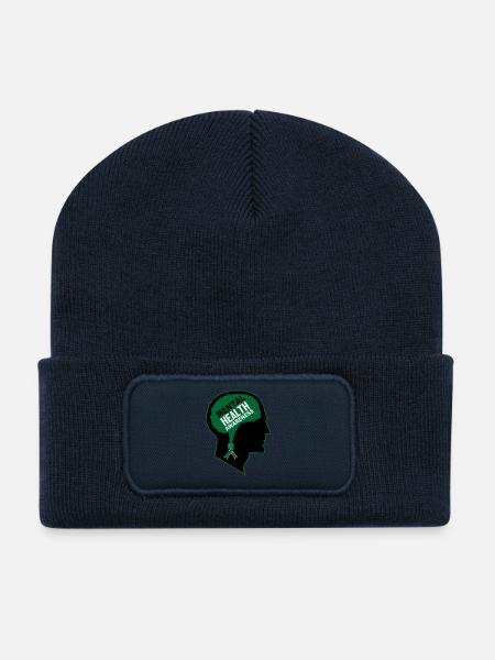 Mental health - Recycled Patch Beanie - french navy