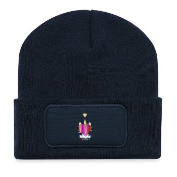 Unicorn Meditation Diamond - Recycled Patch Beanie - french navy - Front