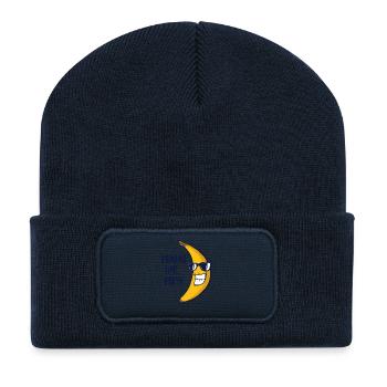 Bananen-Geschenk kühles Bananenzeithemd - Recycelte Patch Beanie - French Navy - Vorne