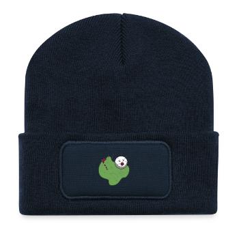 Golf - Balle de golf Trou-en-un - Beanie recyclé à patch - bleu marine - Devant