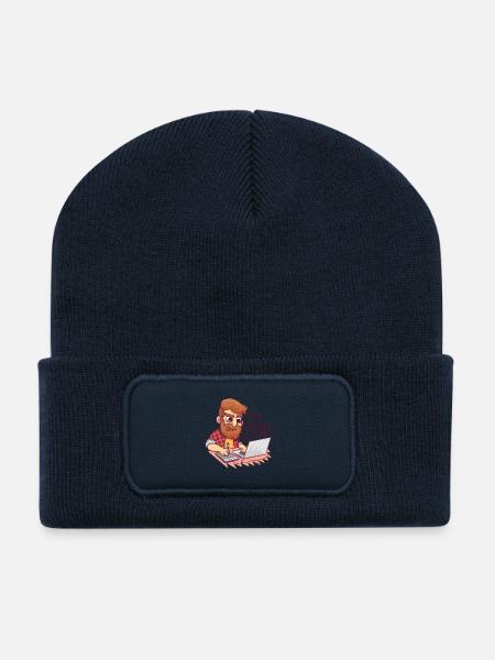 Ich bin Designer - I am a designer - Recycelte Patch Beanie - French Navy