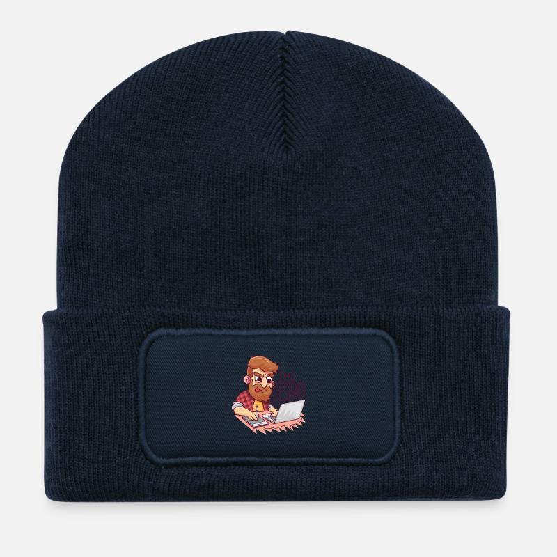 Ich bin Designer - I am a designer - Recycelte Patch Beanie - French Navy