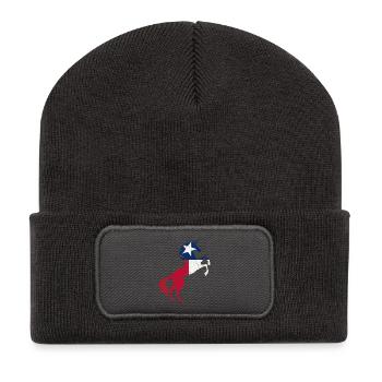 T-shirt de drapeau de licorne du Texas Cool licorne magique - Beanie recyclé à patch - charbon - Devant
